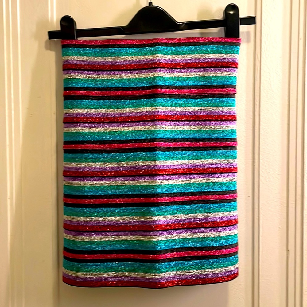 Pleasure doing business multicolor sequined bandage skirt, size XS